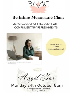 Menopause chat event angel bar