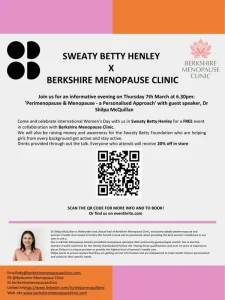 sweaty betty henley and berkshire menopause clinic
